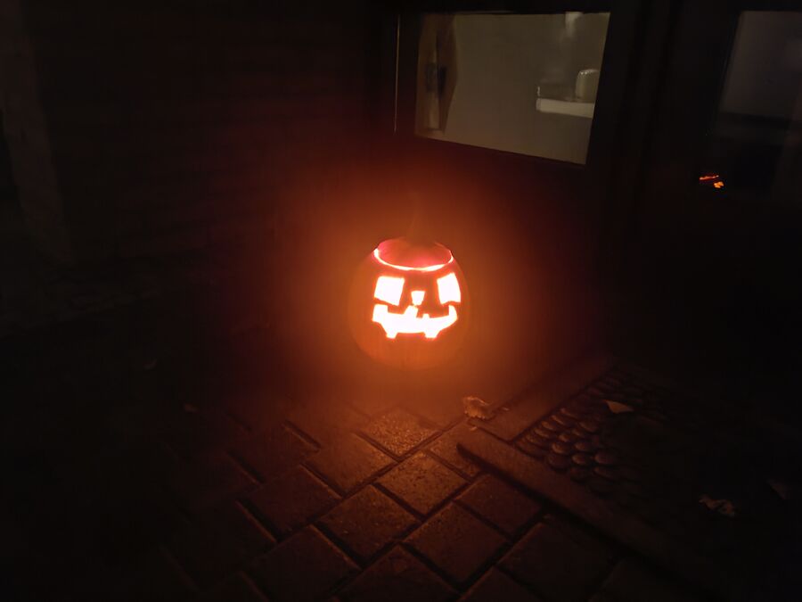 Halloween an der Haustür in Bad Boll